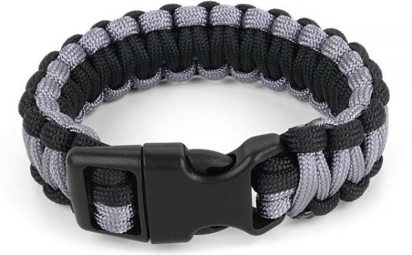 normani Armband "Survival-Armband Paracord 17 mm Large", Professionelles Survival Armband aus geflochtener Paracord mit Clipverschluss Outdoorgadet Outdoorausrüstung Überlebensset