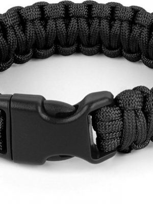 normani Armband "Survival-Armband Paracord 17 mm Large", Professionelles Survival Armband aus geflochtener Paracord mit Clipverschluss Outdoorgadet Outdoorausrüstung Überlebensset