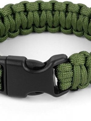 normani Armband "Survival-Armband Paracord 17 mm Medium", Professionelles Survival Armband aus geflochtener Paracord mit Clipverschluss Outdoorgadet Outdoorausrüstung Überlebensset