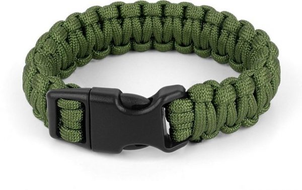 normani Armband "Survival-Armband Paracord 17 mm Medium", Professionelles Survival Armband aus geflochtener Paracord mit Clipverschluss Outdoorgadet Outdoorausrüstung Überlebensset