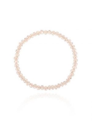 null Karat Armband "Elastsiches Armband aus Kristallglasperlen"