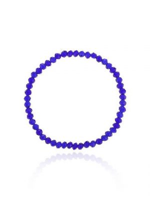 null Karat Armband "Elastsiches Armband aus Kristallglasperlen"