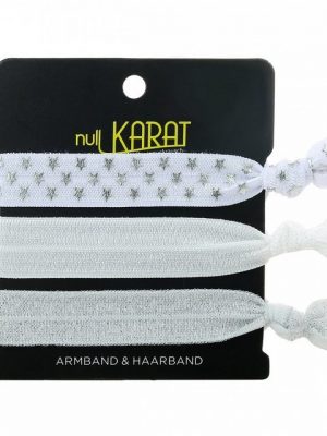 null Karat Armband Set "Armband/Haarband "Sterne""