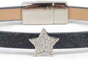 styleBREAKER Armband (1-tlg), Schmales Armband mit Stern & Strass