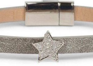 styleBREAKER Armband (1-tlg), Schmales Armband mit Stern & Strass