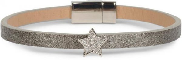 styleBREAKER Armband (1-tlg), Schmales Armband mit Stern & Strass