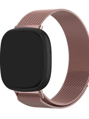 sundiguer Smartwatch-Armband "Für Fitbit Versa 3 Versa Lite Band Ersatz Milanese Armband Edelstahl Magnetisch,Ersatzarmband, kompatibel mit Fitbit Versa 3/Fitbit Sense-Armband, Mesh-Edelstahl-Metallarmbänder mit verstellbarem Magnetverschluss für Fitbit Versa 3/Sense", Für Fitbit Versa 3 Versa Lite Band Ersatz Milanese Armband Edelstahl Magnetisch