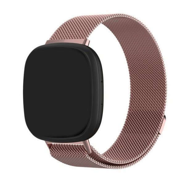 sundiguer Smartwatch-Armband "Für Fitbit Versa 3 Versa Lite Band Ersatz Milanese Armband Edelstahl Magnetisch,Ersatzarmband, kompatibel mit Fitbit Versa 3/Fitbit Sense-Armband, Mesh-Edelstahl-Metallarmbänder mit verstellbarem Magnetverschluss für Fitbit Versa 3/Sense", Für Fitbit Versa 3 Versa Lite Band Ersatz Milanese Armband Edelstahl Magnetisch