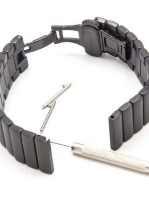 vhbw Smartwatch-Armband, passend für Samsung Gear SM-R735, S2, SM-R732 Smartwatch