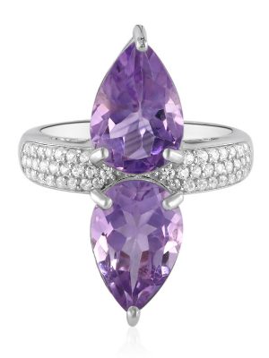 Amethyst-Silberring