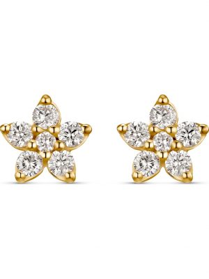 Damen-Ohrstecker 12 Diamant CHRIST C-Collection Gelbgold