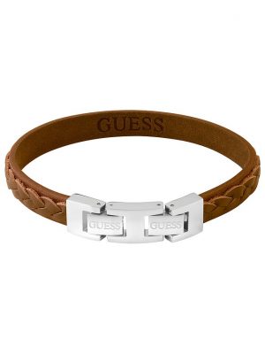 Guess Armband JUMB02143JWSTCGT/U Edelstahl, Leder