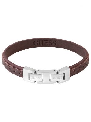 Guess Armband JUMB02143JWSTTMT/U Edelstahl, Leder