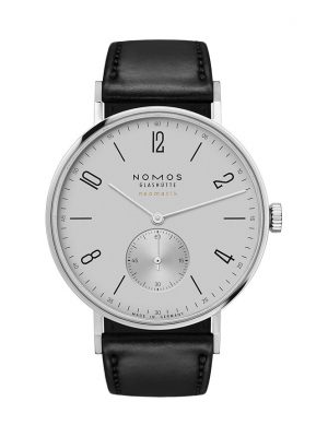 Nomos Glashütte Herrenuhr Tangente neomatik 39 platingrau 144