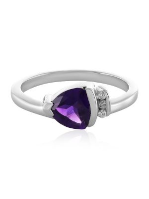 Sibirischer Amethyst-Silberring