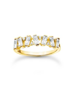 Thomas Sabo Ring - 56 750 Gold, 925 Silber vergoldet, Zirkonia gold