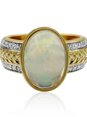 Welo-Opal-Goldring (Adela Gold)