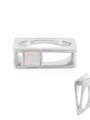 Welo-Opal-Silberring (MONOSONO COLLECTION)