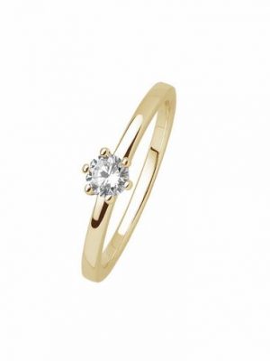 XENOX Ring - 52 925 Silber vergoldet, Zirkonia gold