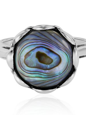 Abalone-Muschel-Silberring (Art of Nature)