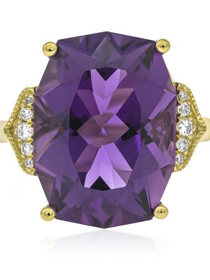 Amethyst-Goldring