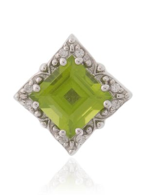 Arizona-Peridot-Silberanhänger