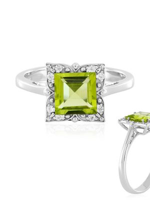 Arizona-Peridot-Silberring