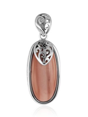 Australischer Pinkfarbener Opal-Silberanhänger (Art of Nature)
