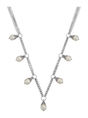 Collier mit Süßwasser-Zuchtperlen Diemer Silber