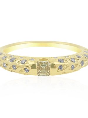 Gelber VS1 Diamant-Goldring (de Melo)