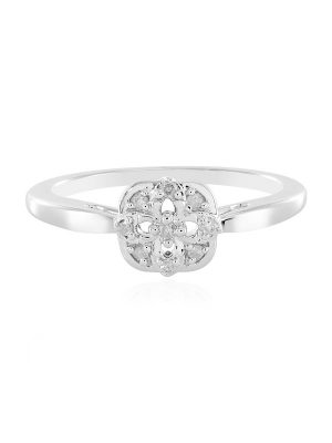 I2 (I) Diamant-Silberring
