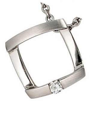 JOBO Kettenanhänger "Anhänger mit Diamant", 950 Platin