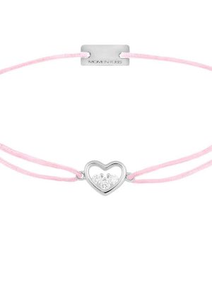 Momentoss Armband - 21204207 925 Silber, Textil, Zirkonia rosa