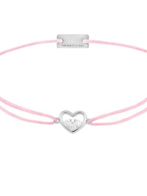 Momentoss Filo Armband - 21204225 925 Silber, Textil rosa