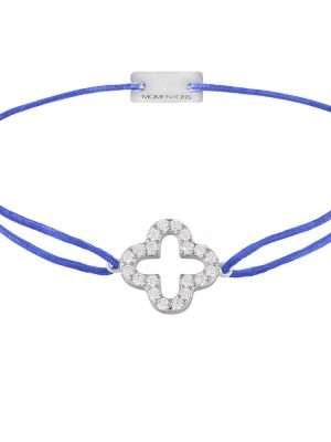 Momentoss Filo Armband - 21204652 925 Silber, Textil blau