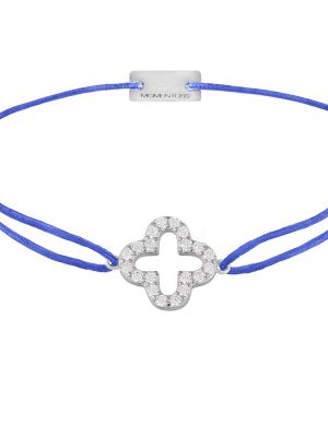 Momentoss Filo Armband - 21204652 925 Silber, Textil blau