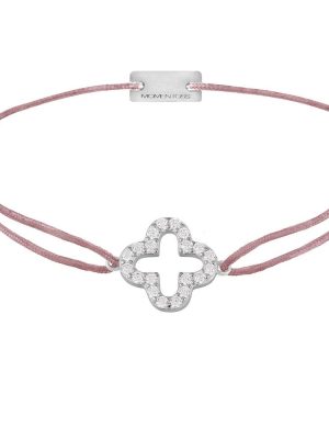 Momentoss Filo Armband - 21204658 925 Silber, Textil rosa