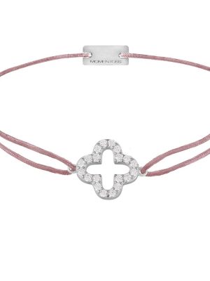 Momentoss Filo Armband - 21204658 925 Silber, Textil rosa