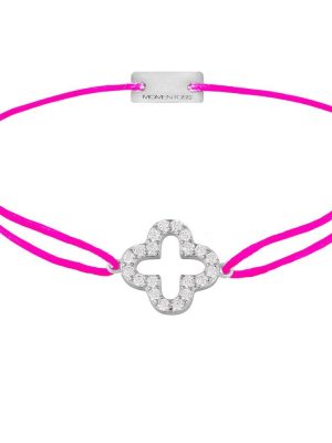 Momentoss Filo Armband - 21204660 925 Silber, Textil pink