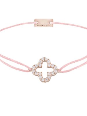 Momentoss Filo Armband - 21204665 925 Silber, Textil rosa