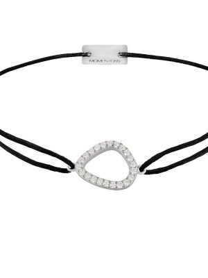 Momentoss Filo Armband - 21204735 925 Silber, Textil schwarz