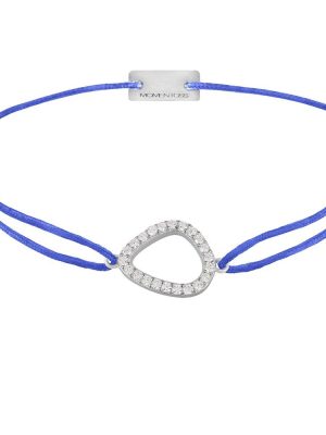 Momentoss Filo Armband - 21204748 925 Silber, Textil blau