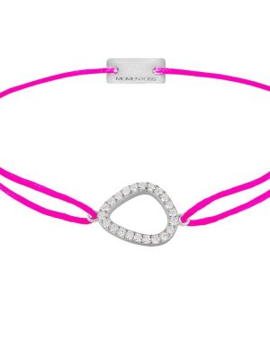 Momentoss Filo Armband - 21204756 925 Silber, Textil pink