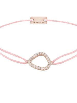 Momentoss Filo Armband - 21204761 925 Silber vergoldet, Textil rosa