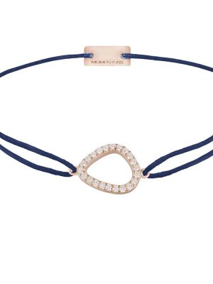 Momentoss Filo Armband - 21204773 925 Silber vergoldet, Textil blau