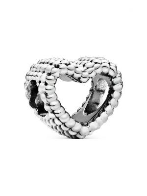 Pandora Charm Signature Offenes Metallperlen Herz 797516