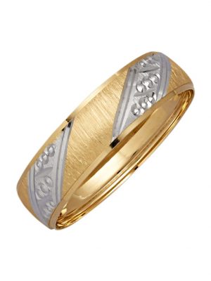 Partnerring in Gelbgold 585 Bicolor