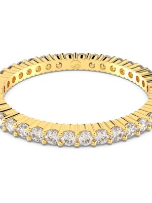 Swarovski Ring - 50 Metall, Swarovski Kristall gold