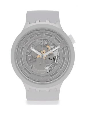 Swatch Herrenuhr Bioceramic SB03M100 Kunststoff, Keramik