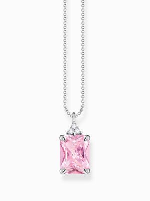 Thomas Sabo Halskette - KE2089-051-9-L45V 925 Silber, Zirkonia rosa